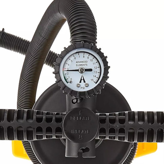Double-Action Hand Pump with Pressure Gauge